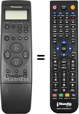 Replacement remote control Panasonic VEQ1873