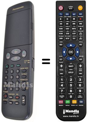 Télécommande équivalente Panasonic VEQ2055
