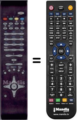 Télécommande équivalente Oki V22D-PH