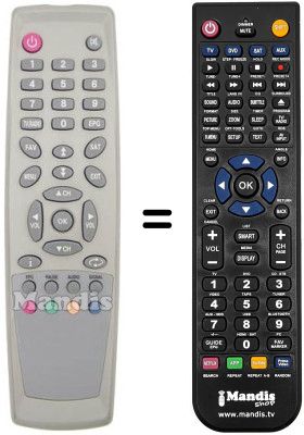 Replacement remote control ID Sat FREE1001