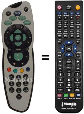 Replacement remote control Pace SKYPLUS2