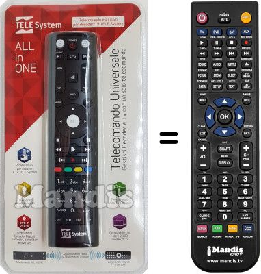 Replacement remote control Telesystem TS7500HD