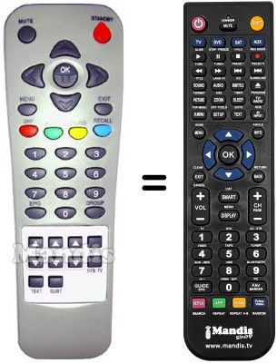 Replacement remote control Zodiac DZR1700FTA PLUS