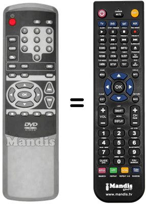 Replacement remote control Bluesky DV800