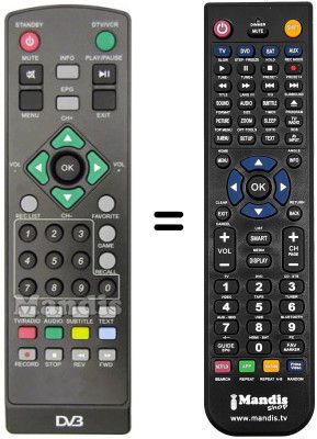 Télécommande équivalente REMCON1006