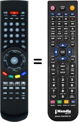 Replacement remote control HD-X405P