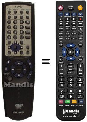 Replacement remote control RC-ZVL07