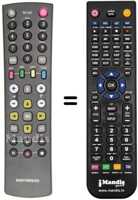 T&eacute;l&eacute;commande &eacute;quivalente RC143603 / 00