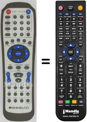 Télécommande équivalente Amstrad DX4015