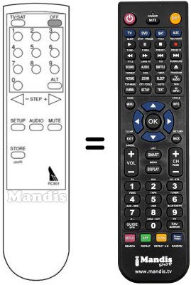 Replacement remote control Nokia SAT800IRD