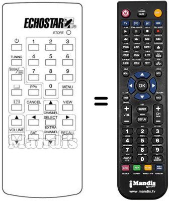 Replacement remote control Echostar SR800