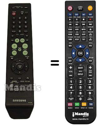 Télécommande équivalente Samsung AH59-01644A Télécommande équivalente Samsung AH59-01644A