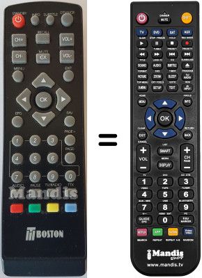 T&eacute;l&eacute;commande &eacute;quivalente Engel RT3620TBOSTON