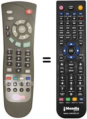 Replacement remote control ACCESS MEDIA STBL3012