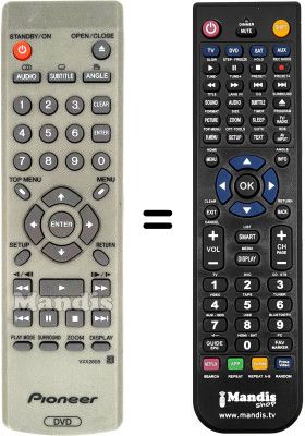 Télécommande équivalente Pioneer DV550