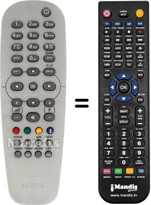Replacement remote control Philips DSR200