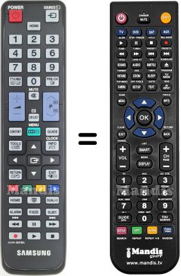 Replacement remote control Samsung HVS57570