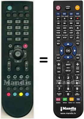 Télécommande équivalente HVS53309