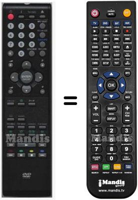 Télécommande équivalente Ferguson HVS57662