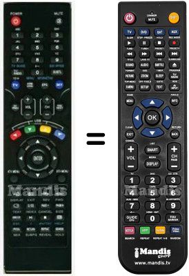 T&eacute;l&eacute;commande &eacute;quivalente Kenstar HVS57510