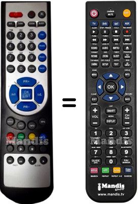 T&eacute;l&eacute;commande &eacute;quivalente ORCHID EVS455