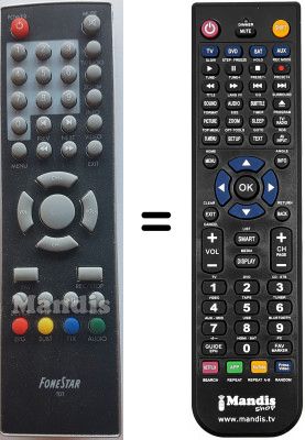 Télécommande équivalente Fonestar WHV15708W