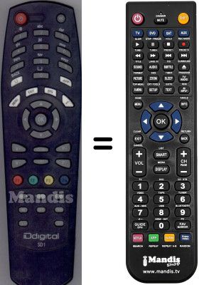 T&eacute;l&eacute;commande &eacute;quivalente WHV12390W