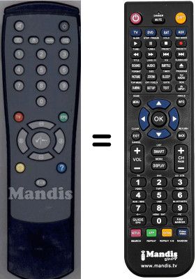 T&eacute;l&eacute;commande &eacute;quivalente WHV3431W