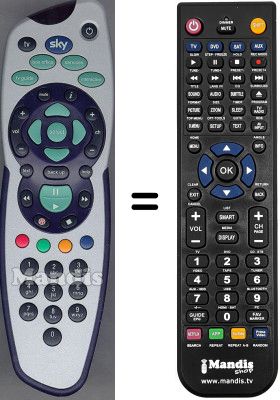 Replacement remote control WHV15177W