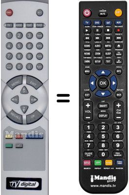 T&eacute;l&eacute;commande &eacute;quivalente WHV15840W