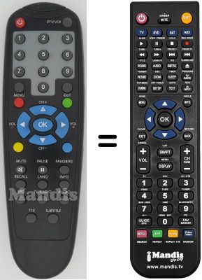 Replacement remote control HVS53598
