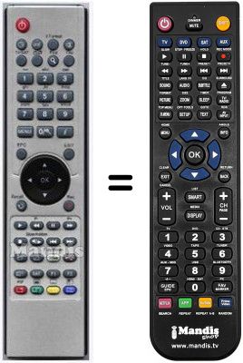 Replacement remote control GOLDEN INTERSTAR HVS53271