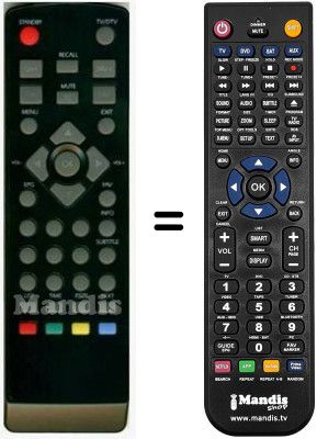 Replacement remote control HVS53462