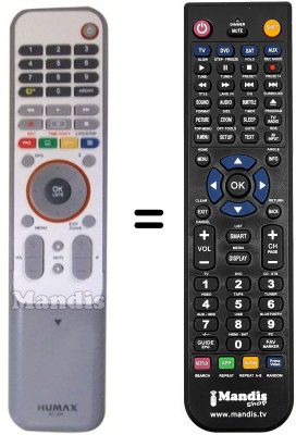 Télécommande équivalente HVS53233