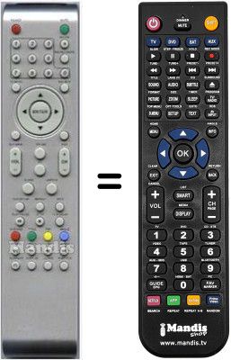 Télécommande équivalente Schaub Lorenz HVS54759