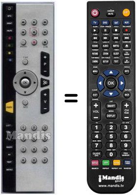 T&eacute;l&eacute;commande &eacute;quivalente HVS53386