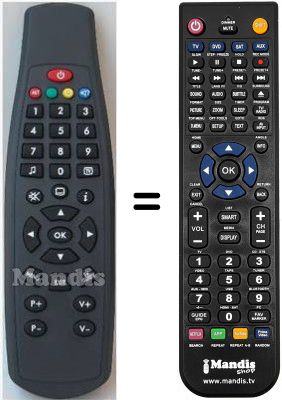 Replacement remote control HVS53620