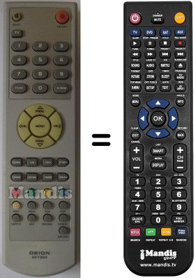 Replacement remote control HVS54754