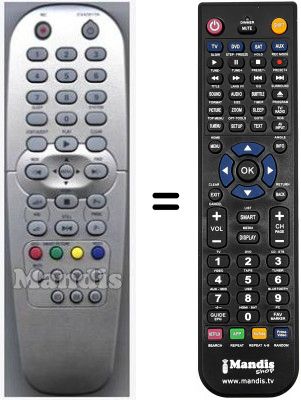 Replacement remote control HVS54079