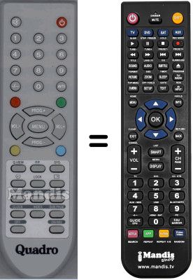 Replacement remote control WHV3988