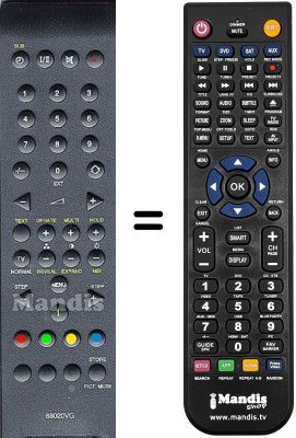 Télécommande équivalente WHV3534