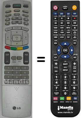 Télécommande équivalente LG SEC15694