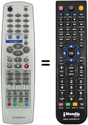 Replacement remote control SEC3416