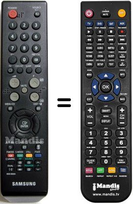 T&eacute;l&eacute;commande &eacute;quivalente Samsung SEC0641
