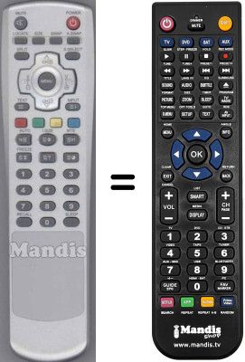 Télécommande équivalente WHV14712