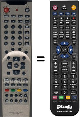 Replacement remote control WHV3298