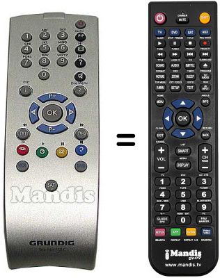 Replacement remote control Grundig SEC0541