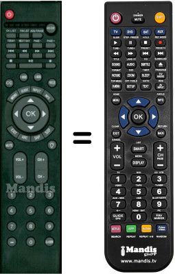Télécommande équivalente WHV12322