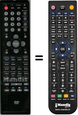 T&eacute;l&eacute;commande &eacute;quivalente Orion WHV14774