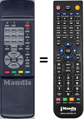 T&eacute;l&eacute;commande &eacute;quivalente WHV5182